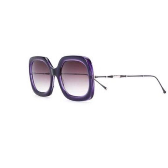 Matsuda M2035 Rectangle Sunglasses Deep Purple w/Grey Gradient Lenses. New - Picture 2 of 14